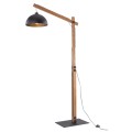Lampa podłogowa 1-punktowa OSLO czarny/orzech