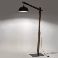 Lampa podłogowa 1-punktowa OSLO czarny/orzech