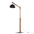 Lampa podłogowa 1-punktowa OSLO czarny/orzech