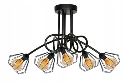 Nowoczesny Plafon sufitowy LOFT Druciak #247 