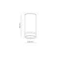 JET BLACK DOWNLIGHT 1XGU10