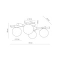 SHERON WHITE LAMPA SUFITOWA 4