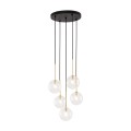 NILOS BLACK / GOLD LAMPA WISZĄCA 5