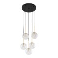NILOS BLACK / GOLD LAMPA WISZĄCA 5
