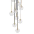 NILOS BLACK / GOLD LAMPA WISZĄCA 10
