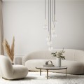 NILOS BLACK / GOLD LAMPA WISZĄCA 7