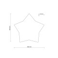 STAR LINEN LAMPA SUFITOWA 2