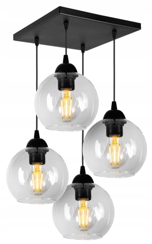 Plafon Nowoczesny Wiszący Szklana Kula LOFT #398 