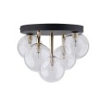 NILOS BLACK / GOLD LAMPA SUFITOWA 5PŁ