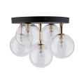 NILOS BLACK / GOLD LAMPA SUFITOWA 5PŁ