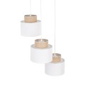 DUO WHITE JUTA LAMPA WISZACA 3 KOŁO