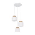 DUO WHITE JUTA LAMPA WISZACA 3 KOŁO