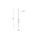 FLASH BLACK KINKIET 1 LED M