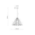 ERIS WOOD LAMPA WISZĄCA 1 M