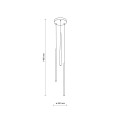 PIANO BLACK GOLD LAMPA WISZACA 3