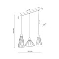 MODESTO BLACK LAMPA WISZACA 3