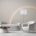 UMBERTO WHITE GOLD LAMPA PODŁOGOWA 1