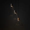 MODESTO WOOD SOSNA LAMPA WISZACA 3 KOŁO