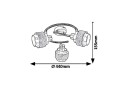 AXIS GRAY KINKIET 2XGU10