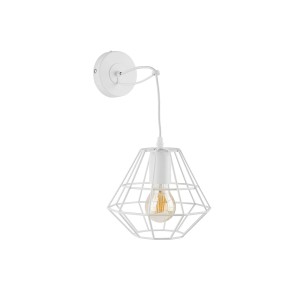 Kinkiet 1-punktowy nowoczesny/loftowy DIAMOND WHITE