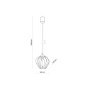 Lampa wisząca 1-punktowa GALAXY I czarny