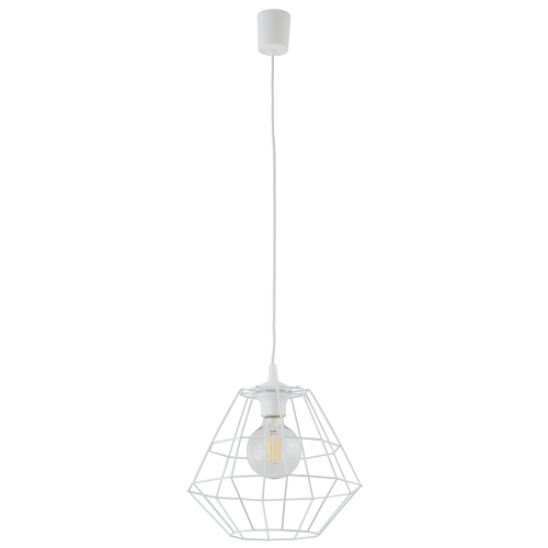 Lampa wisząca 1-punktowa nowoczesna/loftowa DIAMOND WHITE D