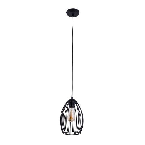 Lampa wisząca 1-punktowa loftowa LIZA czarny