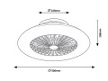 Plafon wentylator DALFON LED+PILOT 6859 RABALUX