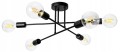 LAMPA PLAFON LOFT EDISON CZARNA 780