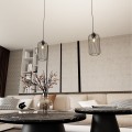 Lampa wisząca druciak loftowa VANDER 1 BLACK