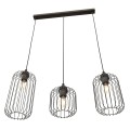 Lampa wisząca druciak loftowa VANDER 3 BLACK