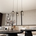 Lampa wisząca druciak loftowa VANDER 3 BLACK