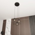 Lampa wisząca druciak loftowa VANDER 3PREM BLACK
