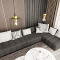 Lampa wisząca druciak loftowa VANDER 1 BLACK/GOLD