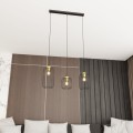 Lampa wisząca druciak loftowa VANDER 3 BLACK/GOLD