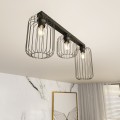 Lampa sufitowa druciak loftowa BARN 3 BLACK