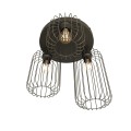 Lampa sufitowa druciak loftowa BARN 3PREM BLACK
