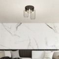 Lampa sufitowa druciak loftowa BARN 3PREM BLACK