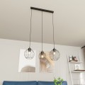 Lampa wisząca loftowa NANDO 3 BLACK