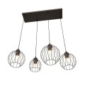 Lampa wisząca loftowa NANDO 4 BLACK