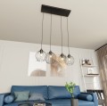 Lampa wisząca loftowa NANDO 4 BLACK