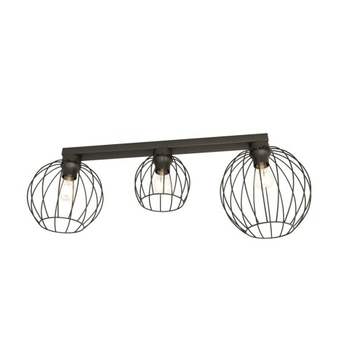 Lampa sufitowa druciana nowoczesna NEST 3 BLACK