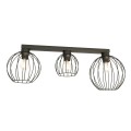 Lampa sufitowa druciana nowoczesna NEST 3 BLACK