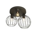 Lampa sufitowa druciana nowoczesna NEST 3PREM BLACK