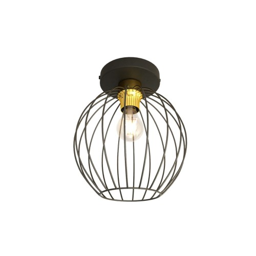 Lampa sufitowa druciana nowoczesna NEST 1 BLACK/GOLD
