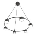 Lampa wisząca nowoczesna STARLIT 6 BLACK