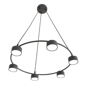 Lampa wisząca nowoczesna STARLIT 6 BLACK