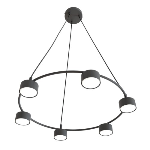 Lampa wisząca nowoczesna STARLIT 6 BLACK