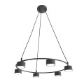 Lampa wisząca nowoczesna STARLIT 6 BLACK