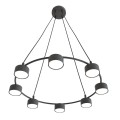 Lampa wisząca nowoczesna STARLIT 8 BLACK